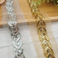 Multi-color mesh bottom beading machine embroidery lace diy hanfu skirt cardigan dress wedding dress collar edge decorative accessories