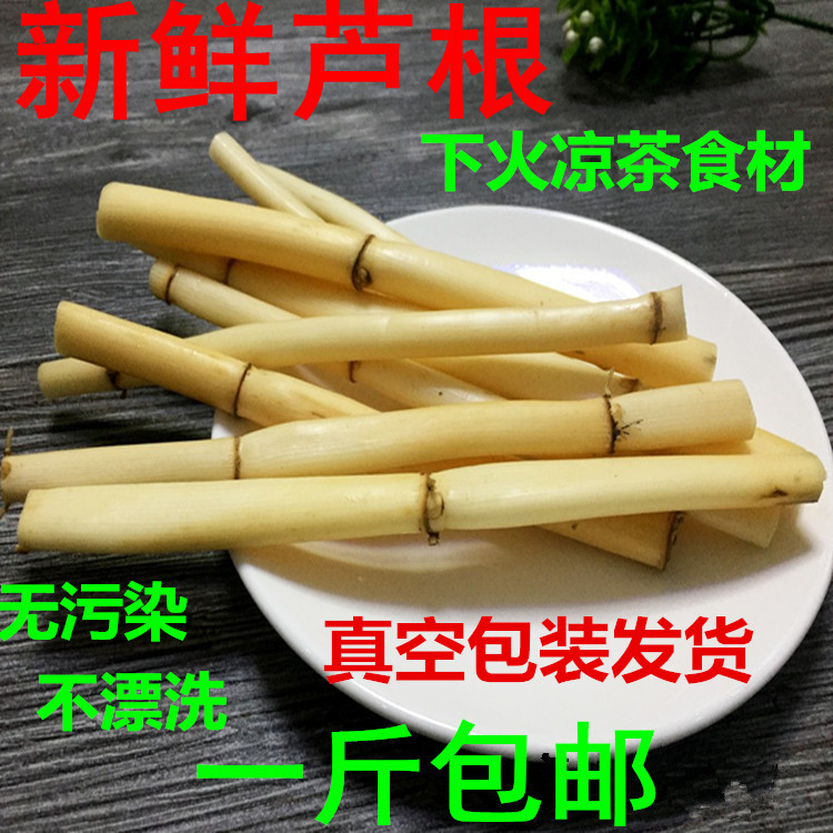 Fresh reed root Reed seedling root Wild reed root reed mao root reed root reed chai root and white grass root herbal tea