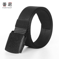 Canvas belt men automatic buckle woven canvas belt tide young people casual jeans military training outdoor belt