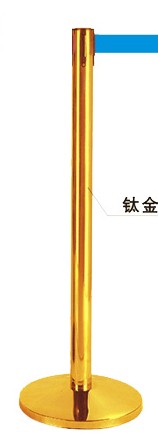 Titanium alloy one-meter wire golden railing isolated belt 2 m with fence cordon wire bank queuing column 2 m