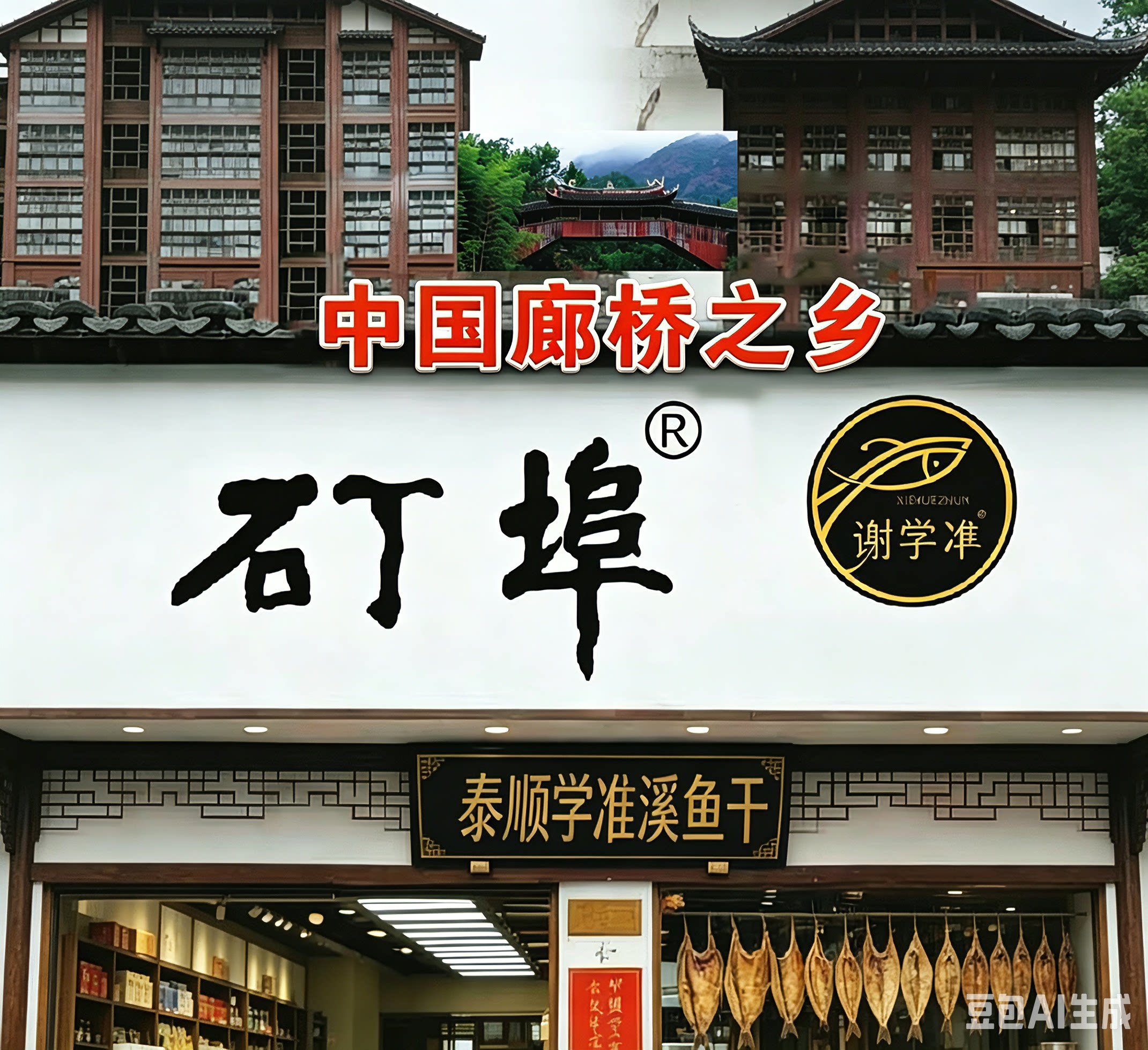 中国廊桥之乡温州泰顺学准溪鱼干特产店