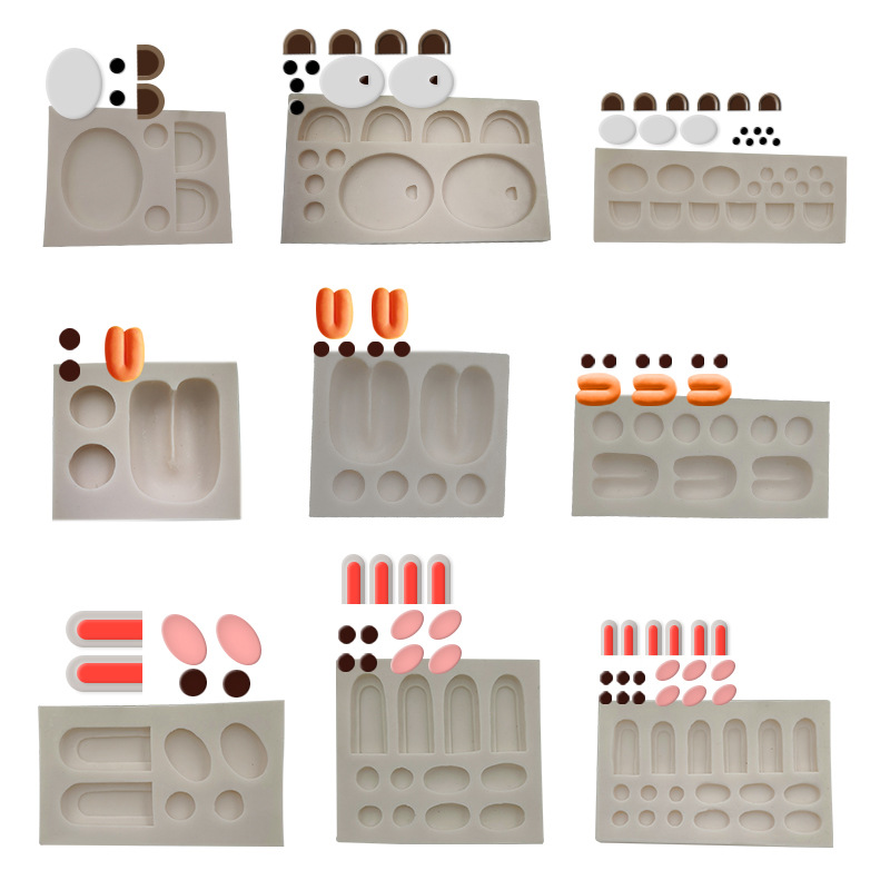 Gấu nâu Kenny Rabbit Sally Chicken Cake West Point Phụ kiện trang trí Khuôn Pháp Mousse Fondant Silicone Phương pháp dòng - Tự làm khuôn nướng khuôn bánh kẹp