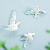 Mediterranean three-dimensional seabird seagull Wall Wall stickers creative living room porch background wall decoration pendant