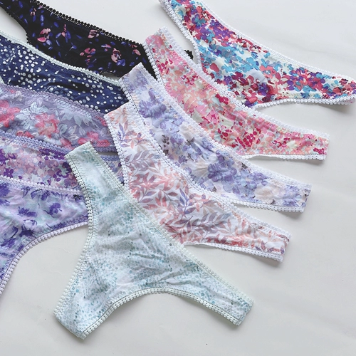 Штаны, кружевные летние трусы, дышащее нижнее белье