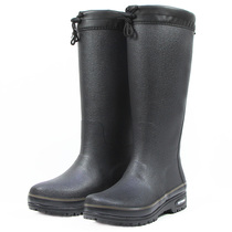 Long tube rain boots Ultra-high tube mens simple water shoes waterproof non-slip over-the-knee fishing shoes natural rubber comfortable and deodorant