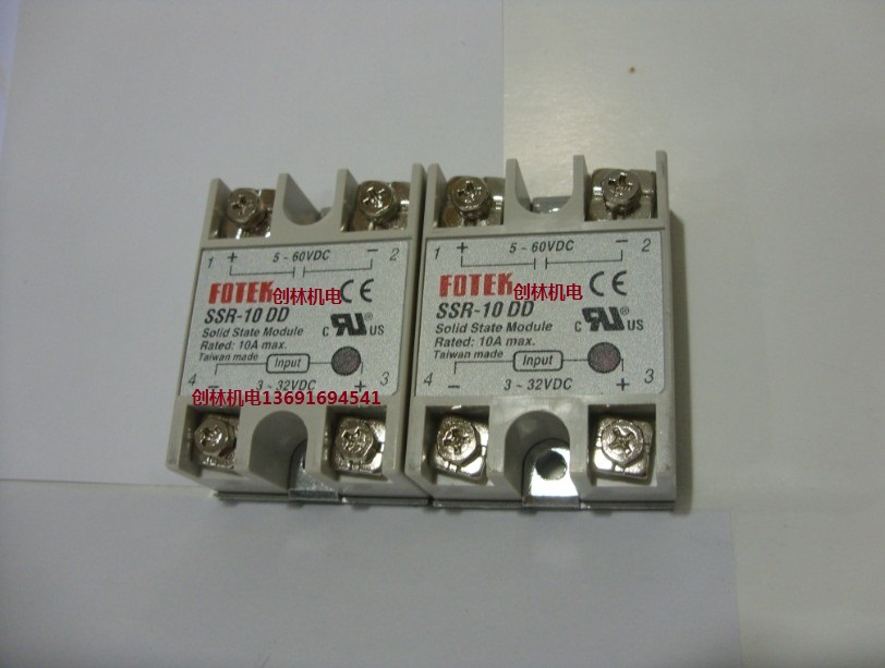 Yang Ming FOTEK Solid State Relay SSR-10DD DC Control DC 10A Single-phase Solid State Relay