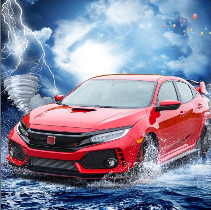 Apply 16-20 Dozen Thinking Domain Retrofit Typer front and rear large surround Ling Str front bar rear lever exhaust tail