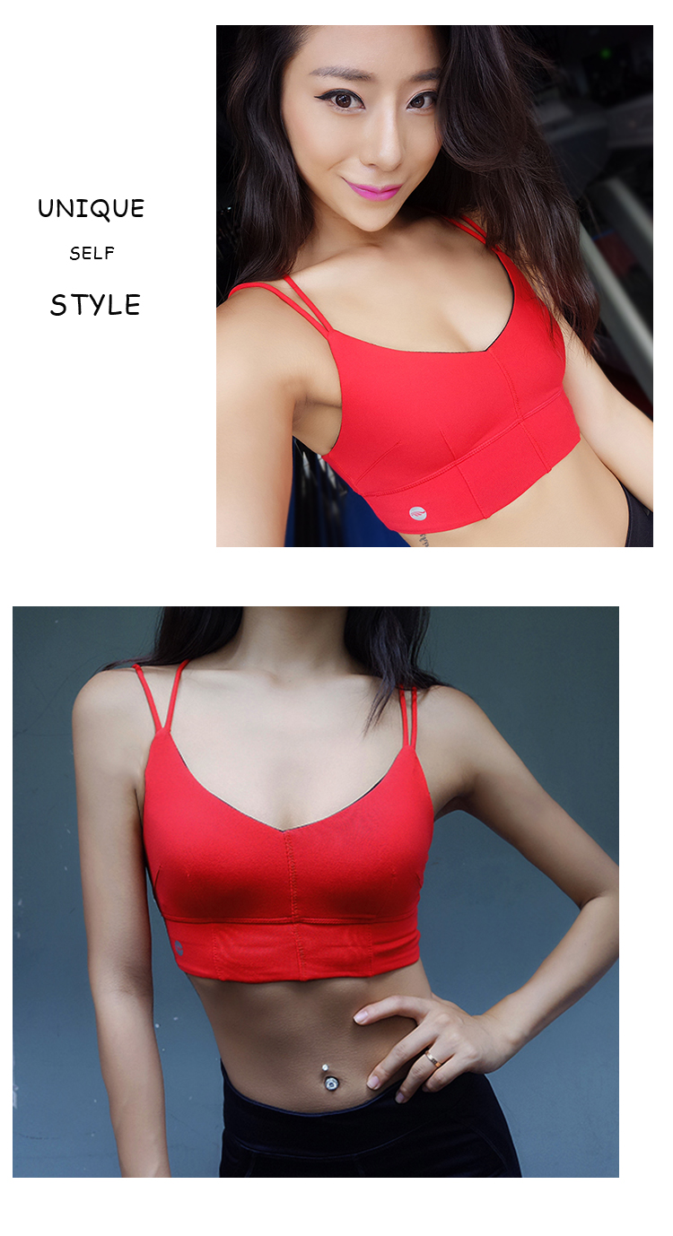 Thắt lưng mỏng thể thao nhanh khô áo ngực thể thao hấp thụ sốc tập thể dục chạy tập hợp để nhận được một cặp ngực áo ngực yoga mà không có áo ngực thép áo tập thể thao