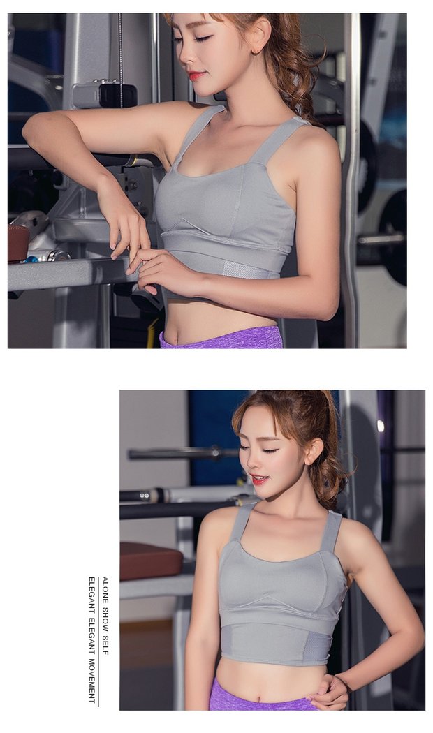 Professional cường độ cao thể thao trận động đất áo ngực yoga Mỹ lại đồ lót áo ngực vest áo ngực treadmill thể dục nữ áo pitch