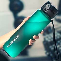 New 500/800/1000ml Sports Water Bottle BPA Free Portable Lea