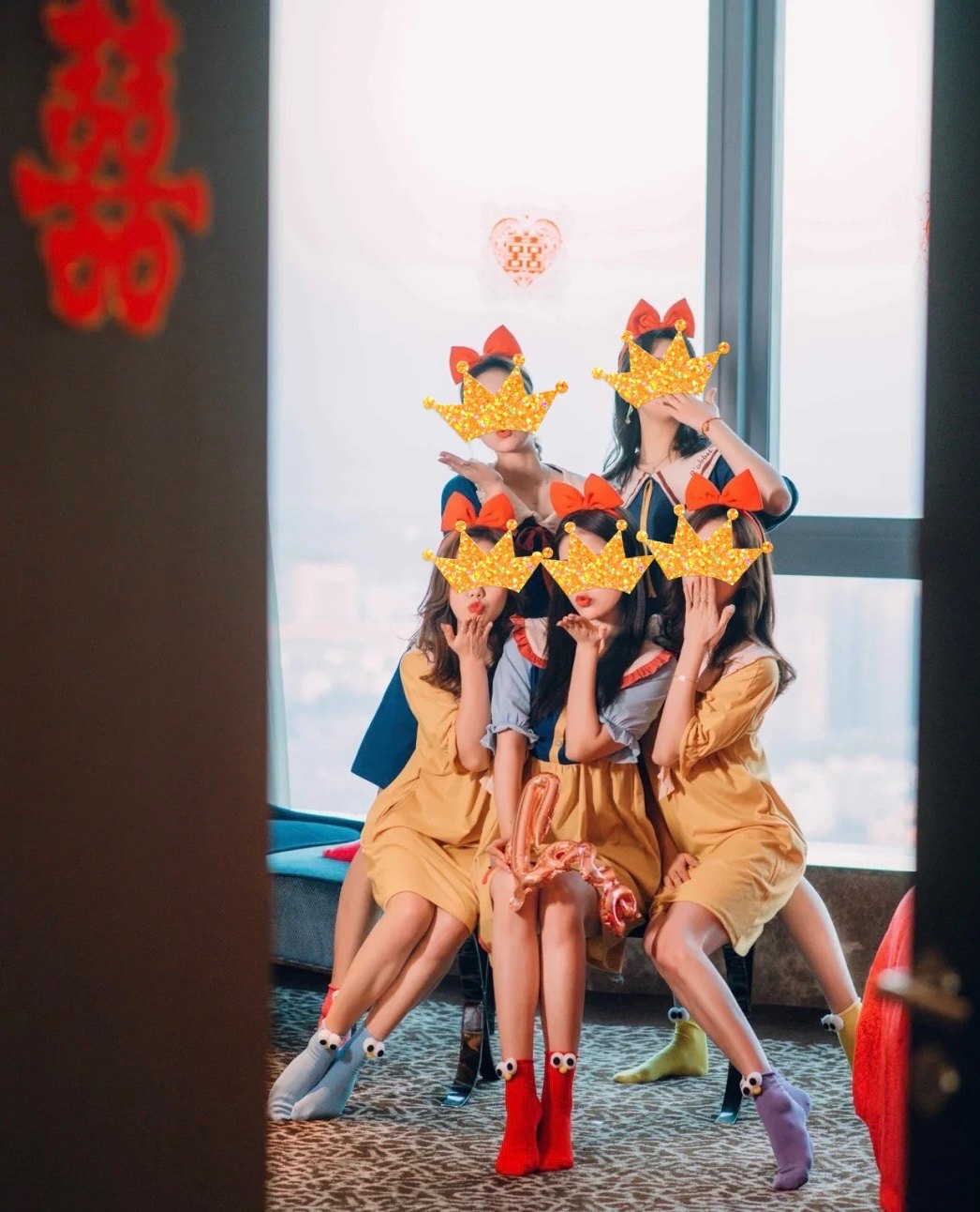 Bridal Bridesmaid White Snow Princess Sleeping Dress Brilliance Pure Cotton Cute With Weird Summer Butterfly Knot Red Hair Stirrup Eye Socks