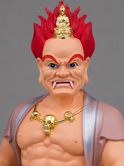 Resin Statue of the Bodhisattva with a Burning Face, New Model of the Bodhisattva with a Burning Face, Ghost King Statue Ornament