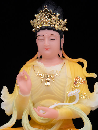 文殊普贤菩萨华严三圣文殊普贤佛像文殊师利菩萨文殊像五台山摆件