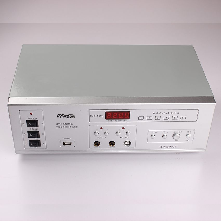 12v220v AC and DC dual-use SLK-100K amplifier car publicity constant resistance amplifier pluggable U disk 100w