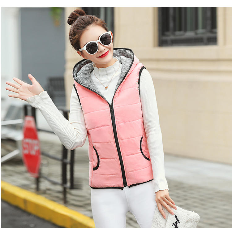 Áo vest nữ mùa đông ngắn vest Hàn Quốc thời trang hoang dã thời thượng 2018 mới vest dày nữ áo khoác nữ cá tính
