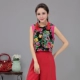 Mùa xuân 2017 gió quốc gia mới của phụ nữ cotton vest retro nghệ thuật Trung Quốc gió thêu hoang dã shop quần áo nữ