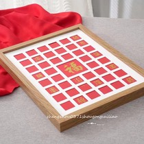 New Years Blessing Picture DIY Handwritten Blessing Picture Handmade Photo Frame Painting Decorative Painting 45 Holes