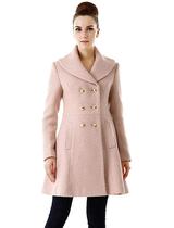 BGSD ladies long wool woolen coat tweed jacket double breasted BG234 us direct mail