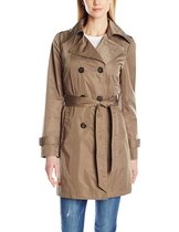 Ellen Tracy female long waterproof windbreaker coat double breasted belt E22R13T USA direct mail