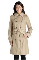 LONDON FOG Lady hooded windbreaker jacket belt LF025 American direct mail multicolor