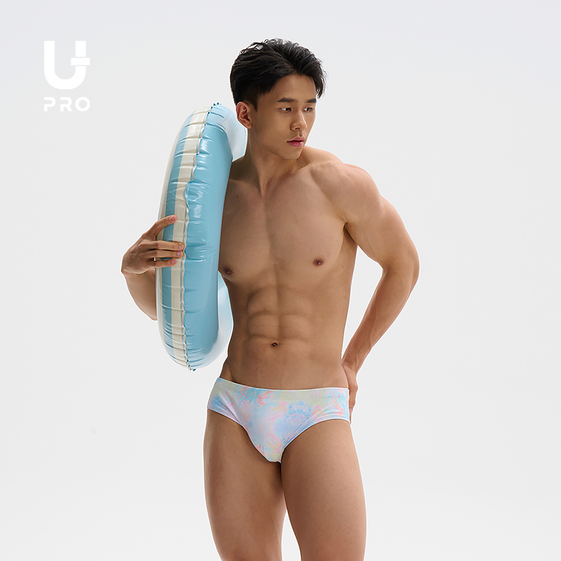 Upro Illustration Swim Trunks Jellyfish Summer Fantasy Bubble Triangle Swimsuit Traveling Around Mercury