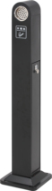 New European-style ash stud column smoking area stainless steel retro trash can seat cigarette stud vertical column outdoor south