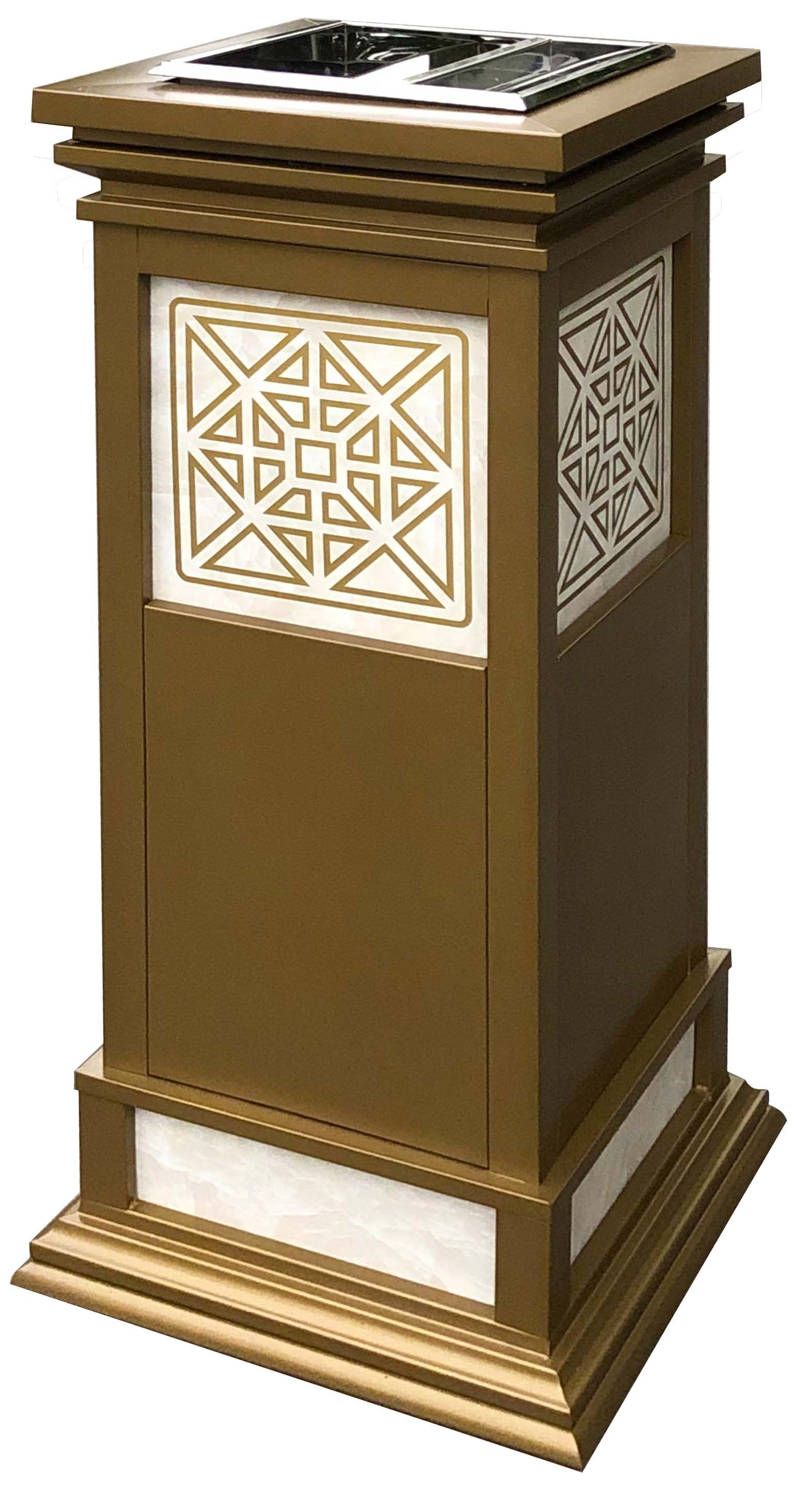 Shunnan Chinese trash can creative antique cigarette butt bucket hotel lobby elevator vertical with ashtray suitcase