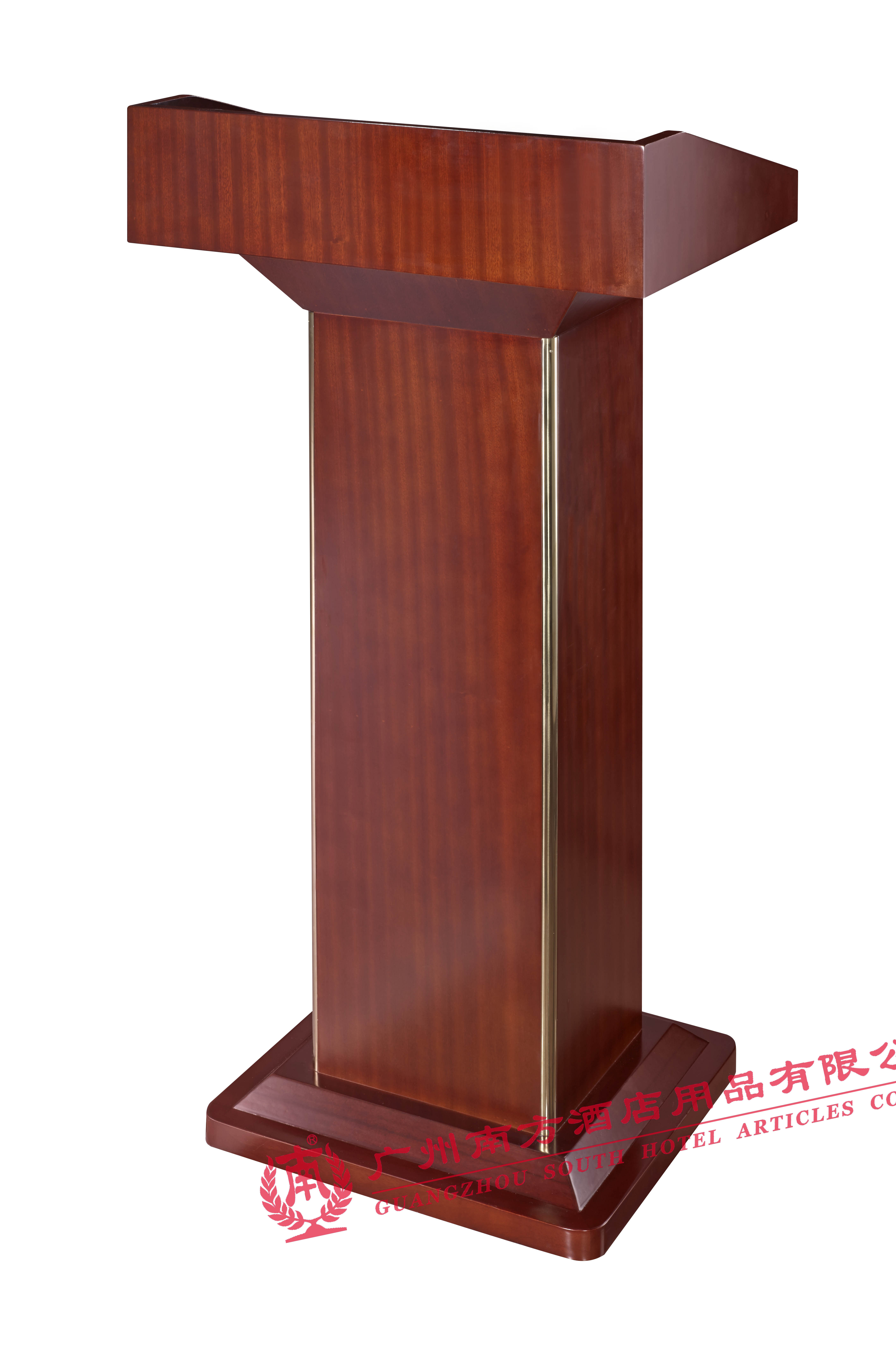 Southern T-60 Lecture Desk High-end Welcome Speech Desk Red Wood Grain Hotel Conference Desk Wedding Organization Training Desk