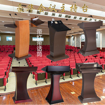 Speech desk multimedia with lamp microphone chairman's classroom desk desk concierge hall conference room speech desk