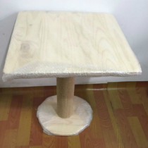 Innovative Pet Furniture Two-in-one Cat Climbing Multifunction Multipurpose Solid Wood Small Table Tea Table Matching Cat Catch