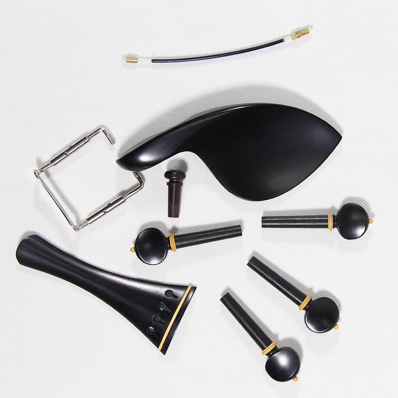 Violin string plate Jujube ebony rotary shaft gills tail rope stopper accessories 1 2 3 4 4