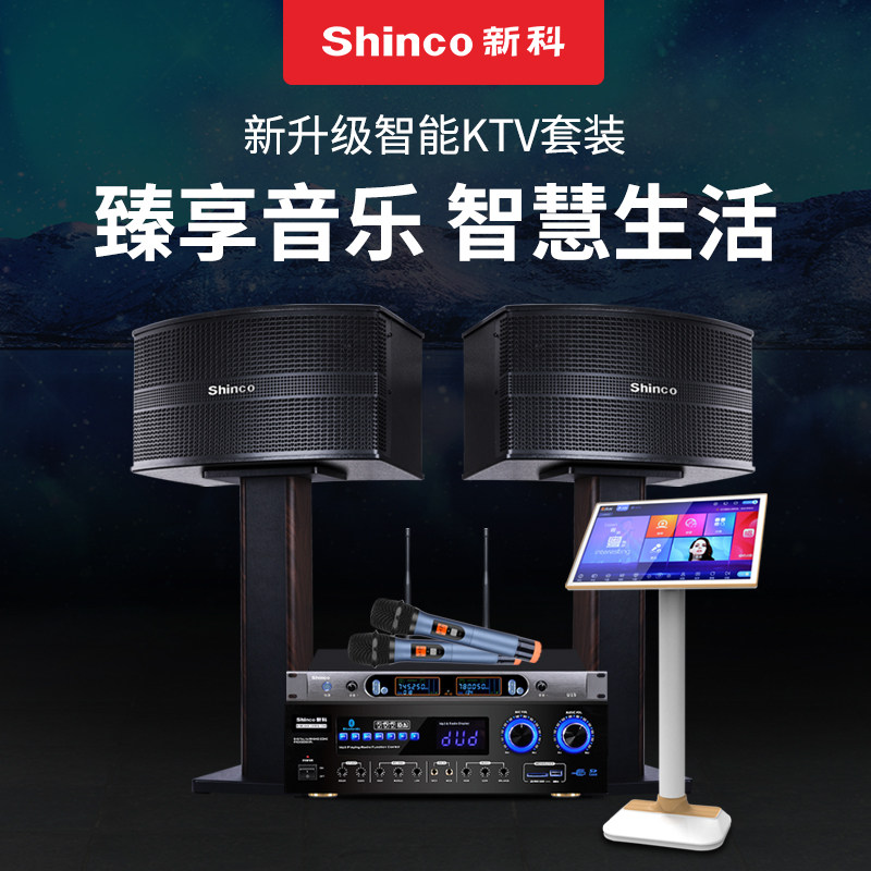 Shinco Shinco K6 home karaoke 10 inch audio set home karaoke living room entertainment microphone speaker - Taobao