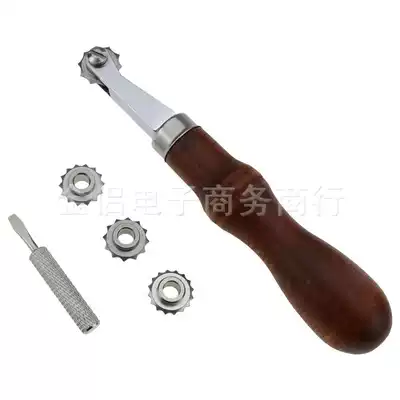 DIY handmade leather art tools Scribing wheel Tracing pitch wheel Spacing wheel Leather punching wheel American scribing wheel