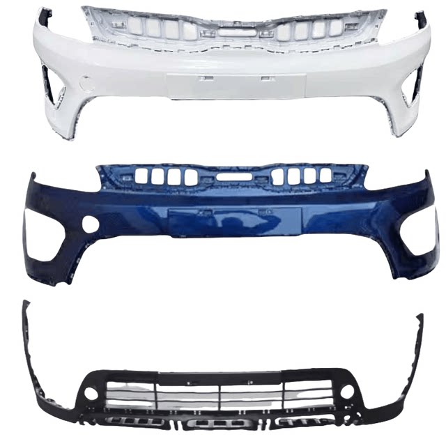 Kia KXCROSS front and rear bumper leather guards surround KXCROSS front bumper and rear bumper guard