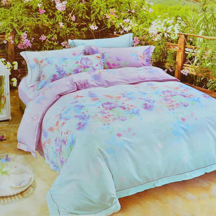 Mới hai mặt Tencel in ấn mảnh duy nhất quilt cover duy nhất đôi băng lụa bìa mềm mượt da có thể được tùy chỉnh