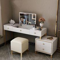 Light luxury flip dressing table bedroom modern simple small apartment storage cabinet integrated Net red ins paint dressing table