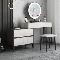 Nordic minimalist dressing table light luxury retractable makeup table small apartment modern simple bedroom matte makeup table