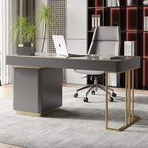 Ideostyle light and luxurious desk Home Book home Minimalist Writing Desk Modern brief Bright Light Rockboard Office Computer Desk