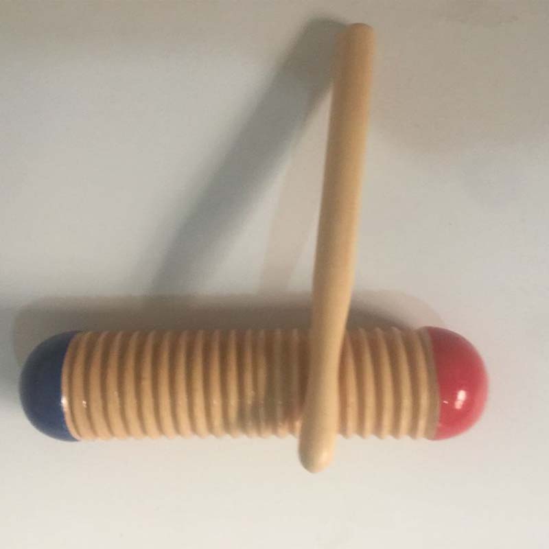 Khuyến mại Đặc biệt Trẻ em Orff Bộ gõ Học tập sớm Dạy đồ chơi Âm nhạc Red Blue Cạo bộ trống cho bé trai