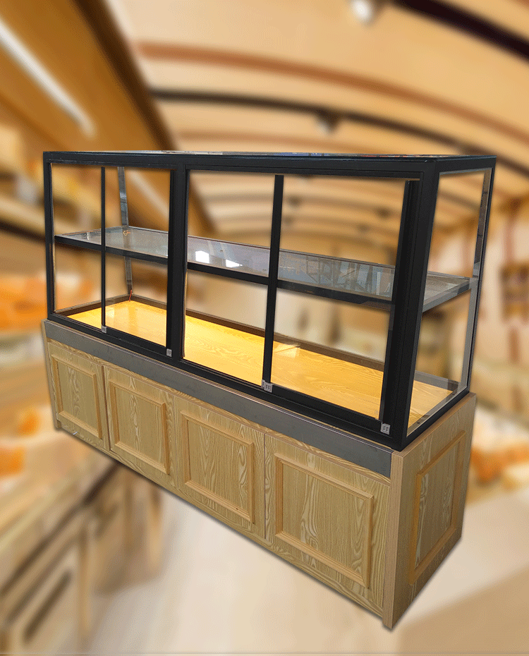 Tủ bánh mì mới trưng bày cánh cửa trượt bên tủ đảo