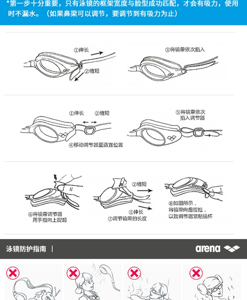 Kính râm Arina ARENA Hộp lớn Kính chống nước HD chống sương mù Kính bơi cho nam và nữ - Goggles kính bơi cao cấp