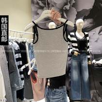 Korean direct mail Dongdaemun 2024 new autumn product DARKBEIGE suspender vest 19220029