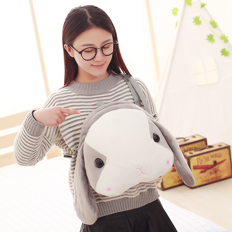 Dễ thương ba lô thỏ cô gái ba lô phim hoạt hình thỏ messenger túi sang trọng thỏ chết phiên bản Hàn Quốc mới balo laptop nữ