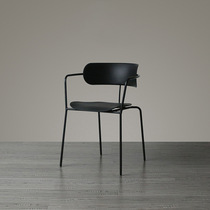 Net red dining chair Nordic ins style creative leisure chair simple restaurant negotiation home wrought iron chair backrest stool