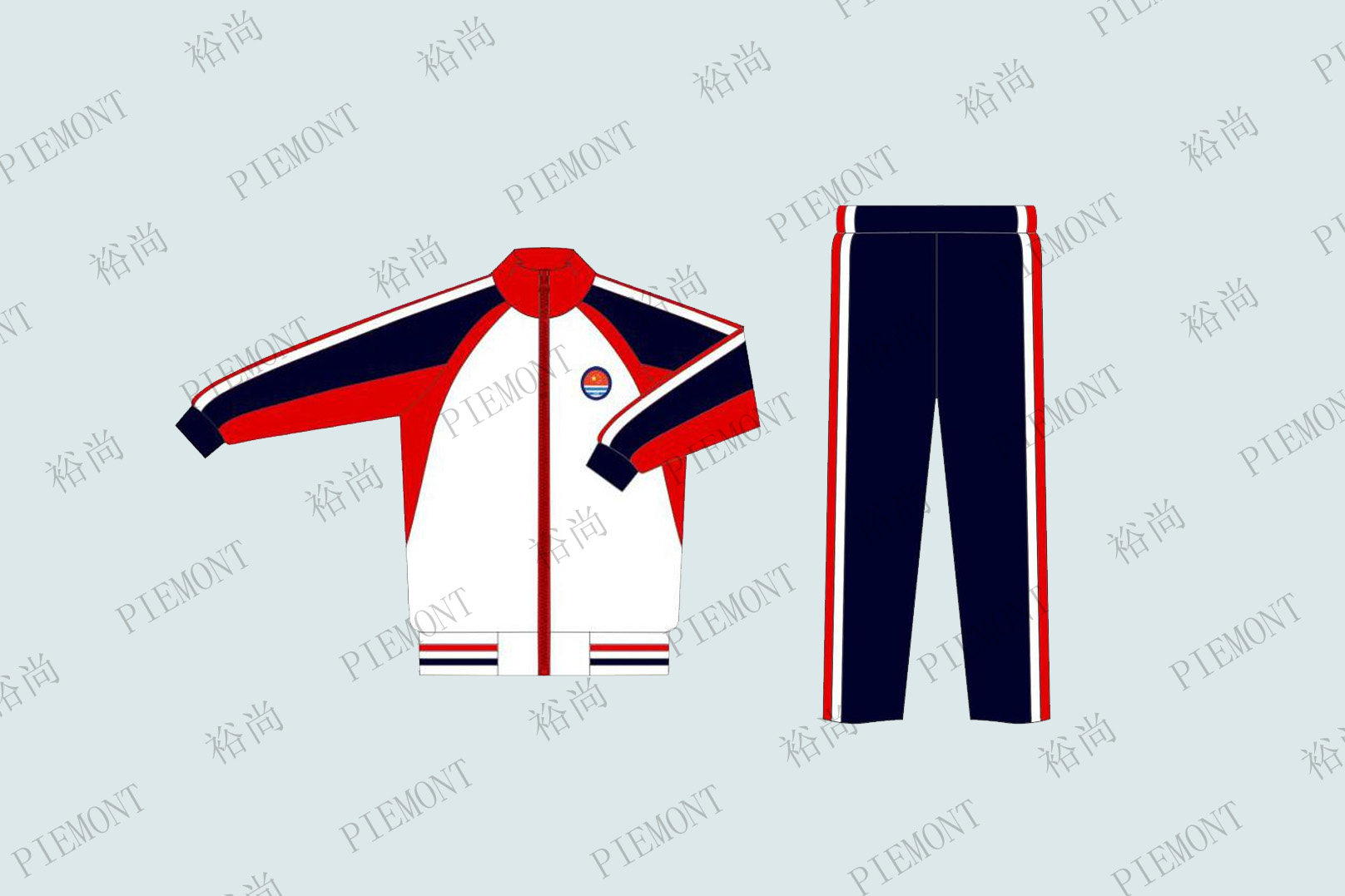 Yu Shangil Monteschool uniforms Dalian Municipal Brigade Shunshun Primary and Secondary School Spring and Autumn Garden Clothing Autumn winter sports Raced clothes Tibetan Youth
