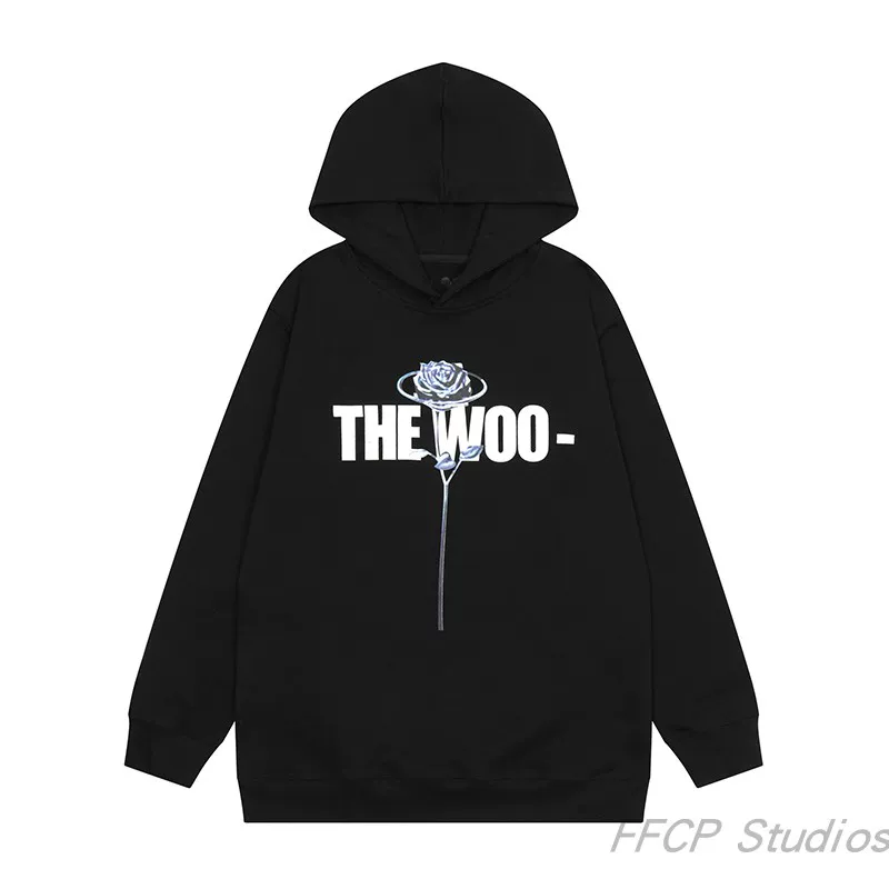 VLONE FOG X POP SMOKE Совместный альбом The WOO Rose Big V свитшот, худи