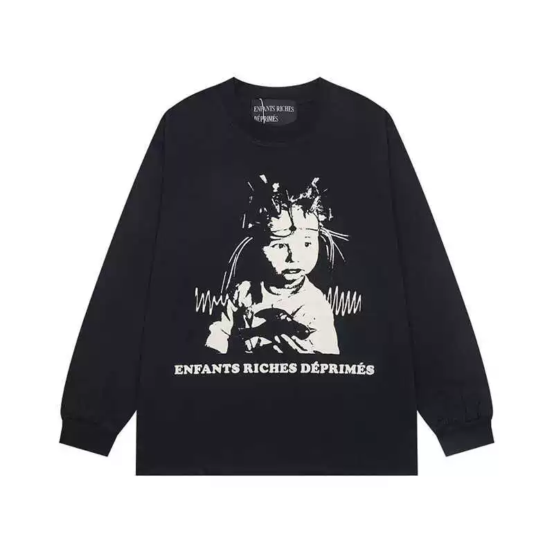 Свитер/толстовка VLONE FOG с длинными рукавами, круглый ворот, oversize, крой