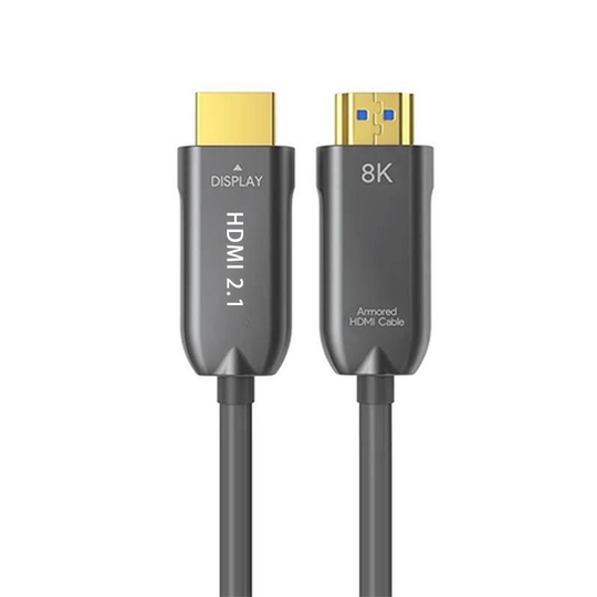 Fiber Optic HDMI Cable Version 2.1 8K60Hz High-Definition Cable Tv Projector Embedded Cable through Pipe High-Definition Cable No Radiation