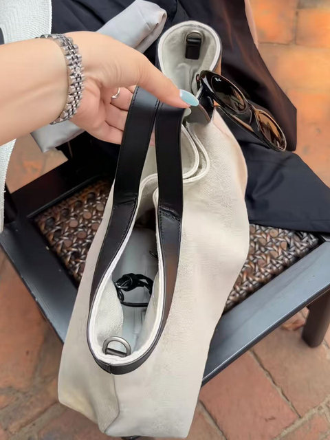 Old Money Style Denim Canvas Tote Bag Women's 2026 New Trendy Large Capacity Portable Crossbody Work Commuting Bag
