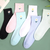 浪莎 Tide, носки, демисезонные хлопковые милые японские осенние гольфы для школьников, средней длины